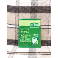 Порошок зубной натуральный отбеливающий с травами Tooth Polishing Powder Plus Herb Supaporn 25 гр