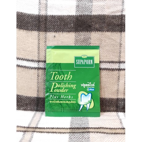 Порошок зубной натуральный отбеливающий с травами Tooth Polishing Powder Plus Herb Supaporn 25 гр