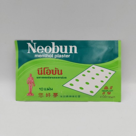 Тайский пластырь обезболивающий ментоловый "Необун"